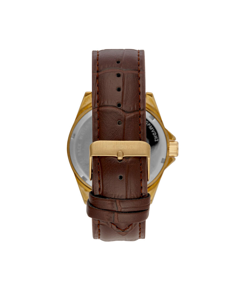 kit relógio masculino mondaine analógico 99739gpmvdh2kf marrom