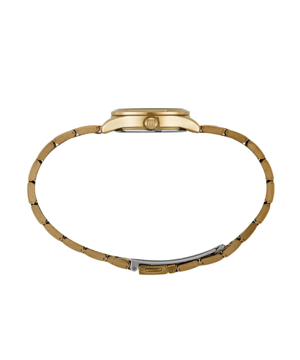 kit relógio feminino mondaine analógico 99803lpmkde1k1 dourado
