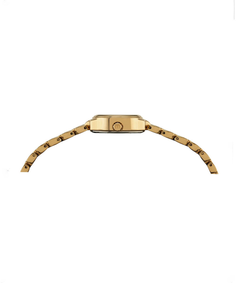 kit relógio feminino mondaine analógico 99614lpmvdm1ka dourado