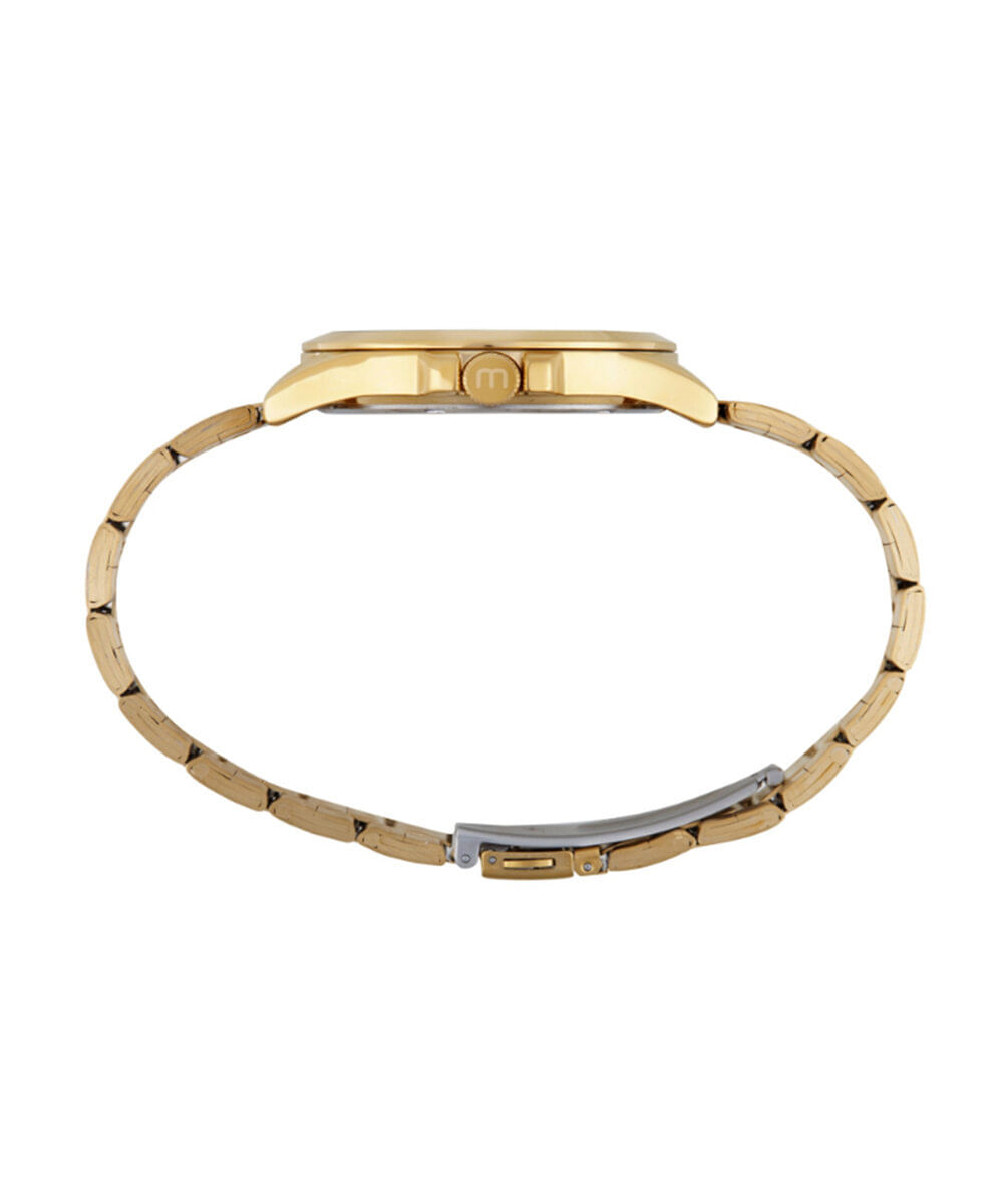 kit relógio masculino mondaine analógico 83516gpmvde1kb dourado