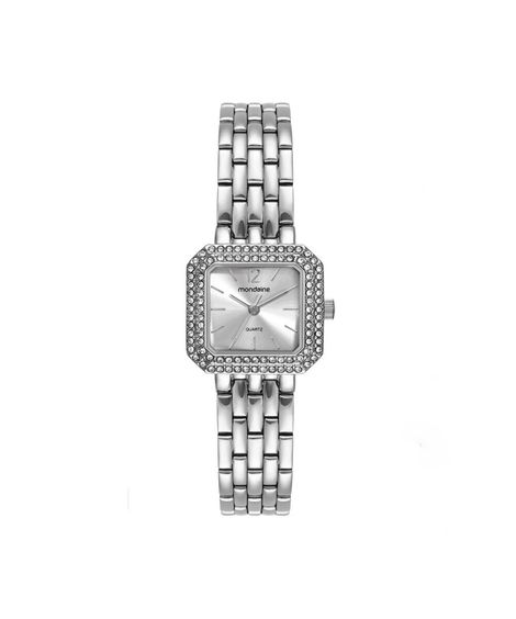 kit relógio feminino mondaine analógico 32988l0mvne2kc prateado