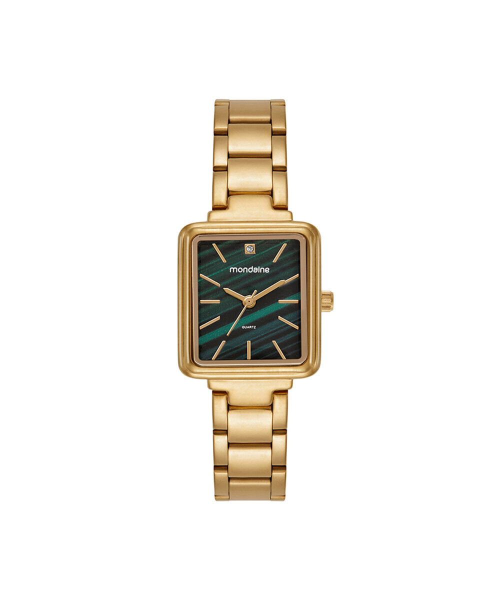 kit relógio feminino mondaine analógico 99838lpmkde1k1 dourado