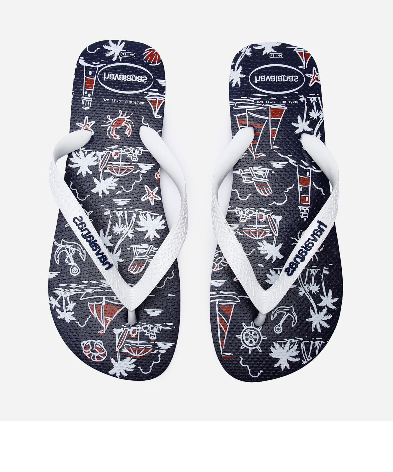 chinelo havaianas top náutica azul