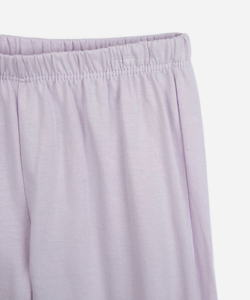 pijama infantil longo de algodão capivara off white