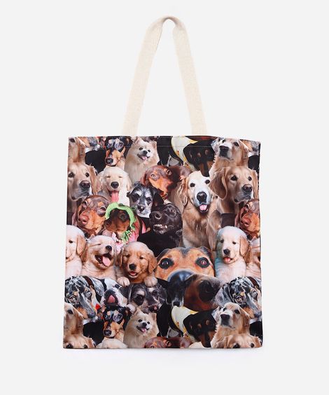 ecobag cachorros colorida