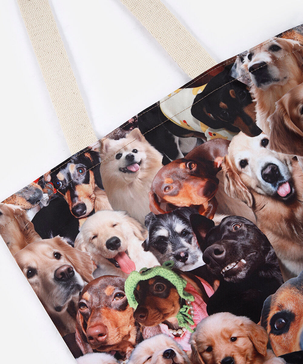 ecobag cachorros colorida