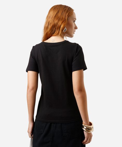 camiseta feminina shapes of harmony preta