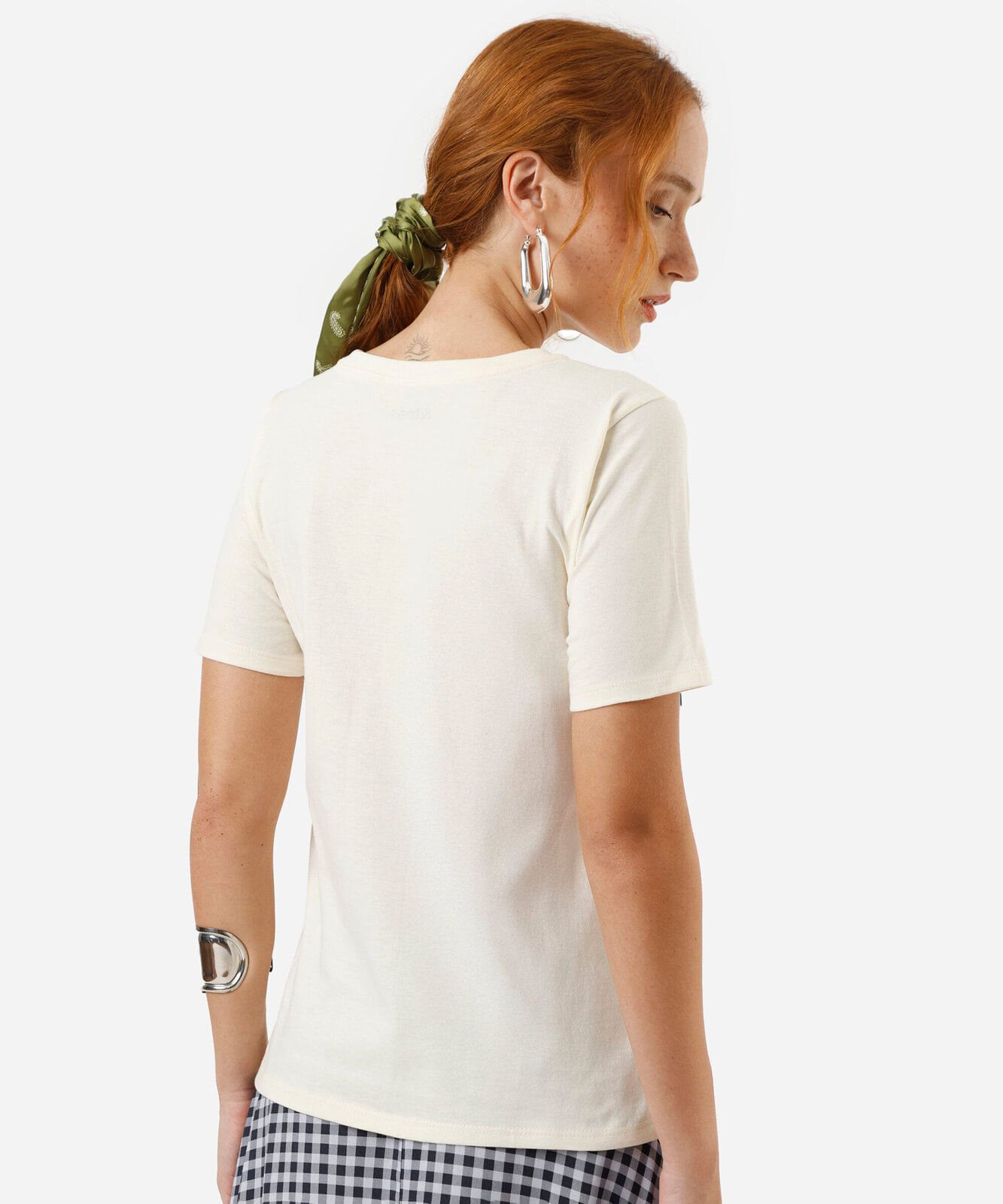 camiseta feminina brunch time amarela