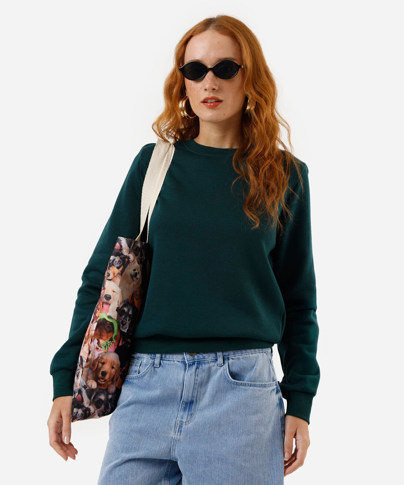 blusa de moletom manga raglan verde