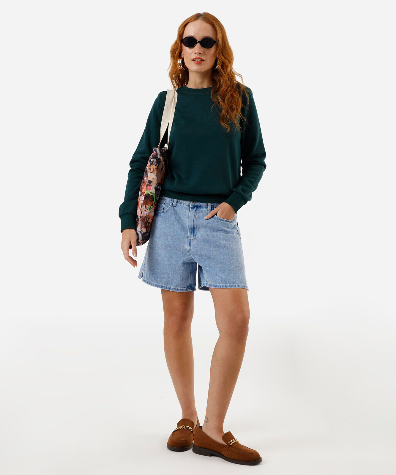 blusa de moletom manga raglan verde