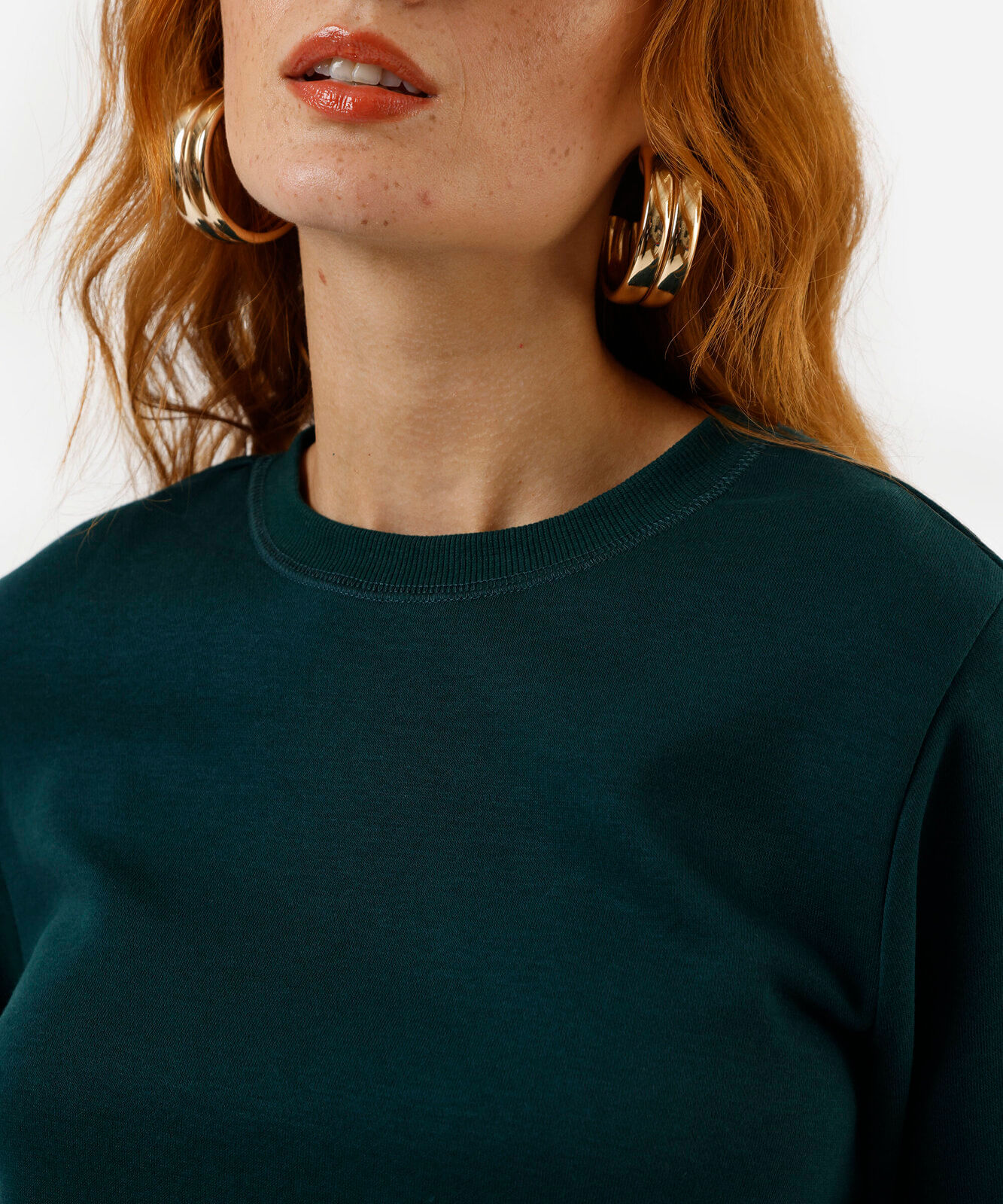 blusa de moletom manga raglan verde