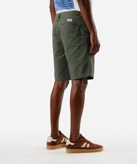 bermuda masculina reta chino verde