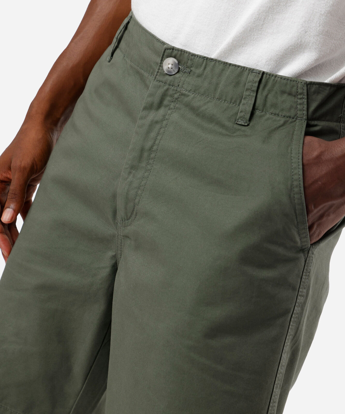 bermuda masculina reta chino verde