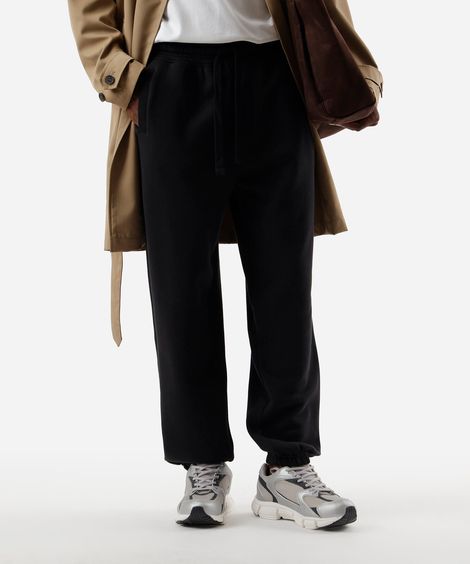 calça masculina de moletom baggy jogger preta