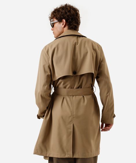 casaco trench coat masculino bege