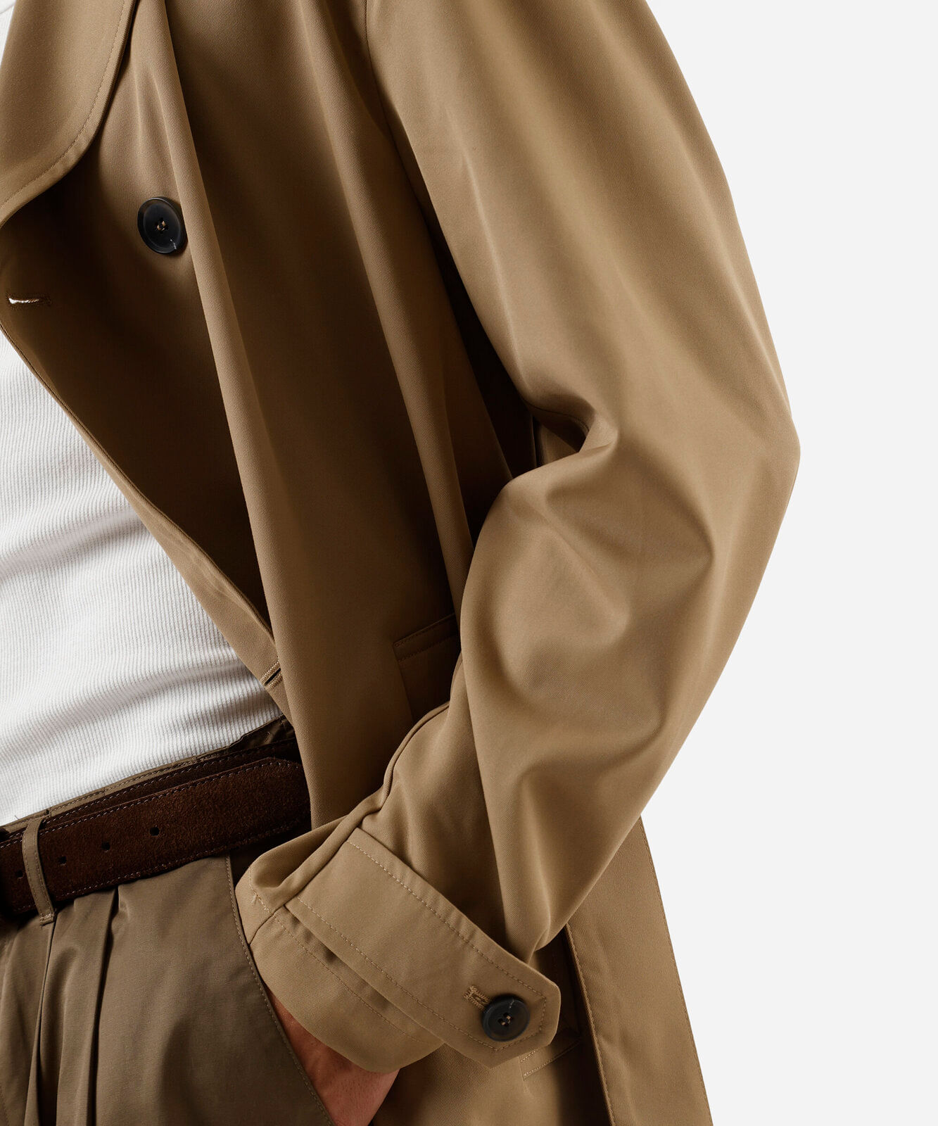 casaco trench coat masculino bege