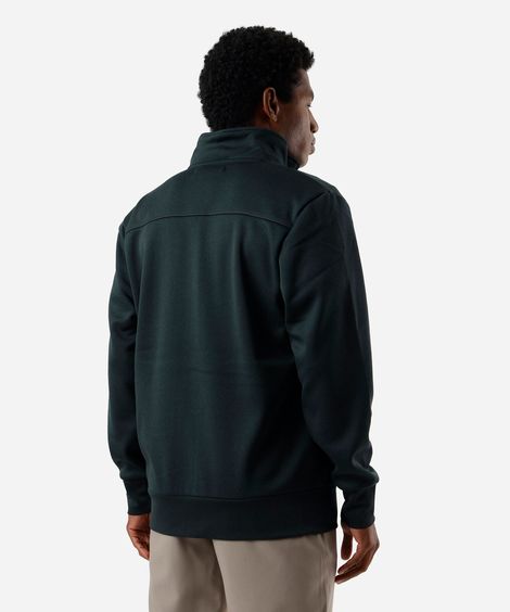 jaqueta de moletom slim comfort verde