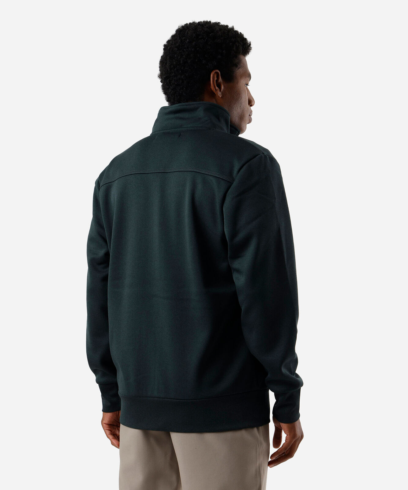 jaqueta de moletom slim comfort verde