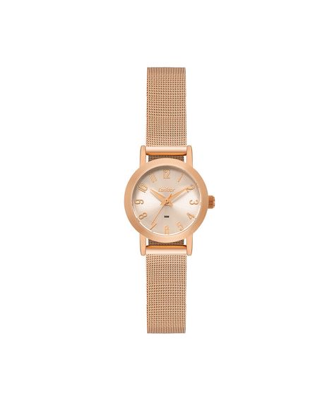 kit relógio feminino condor analógico co2035nok k4j rosa