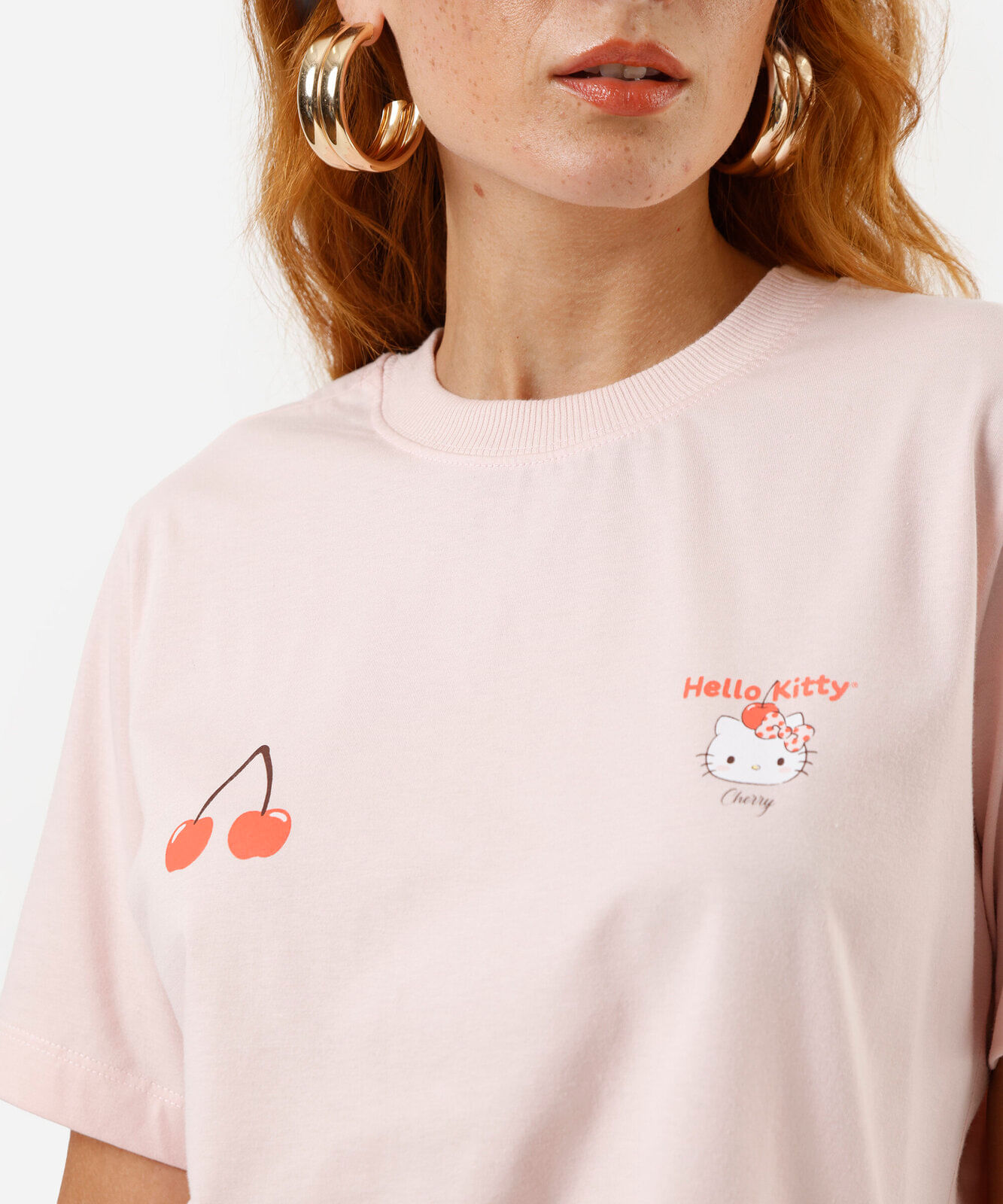 camiseta feminina hello kitty rosa
