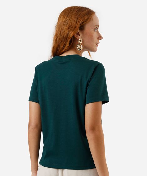 camiseta feminina peanuts verde