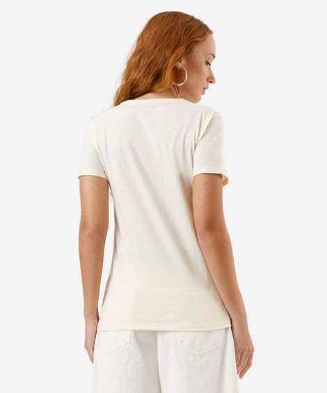 camiseta feminina  lazy sundays amarela