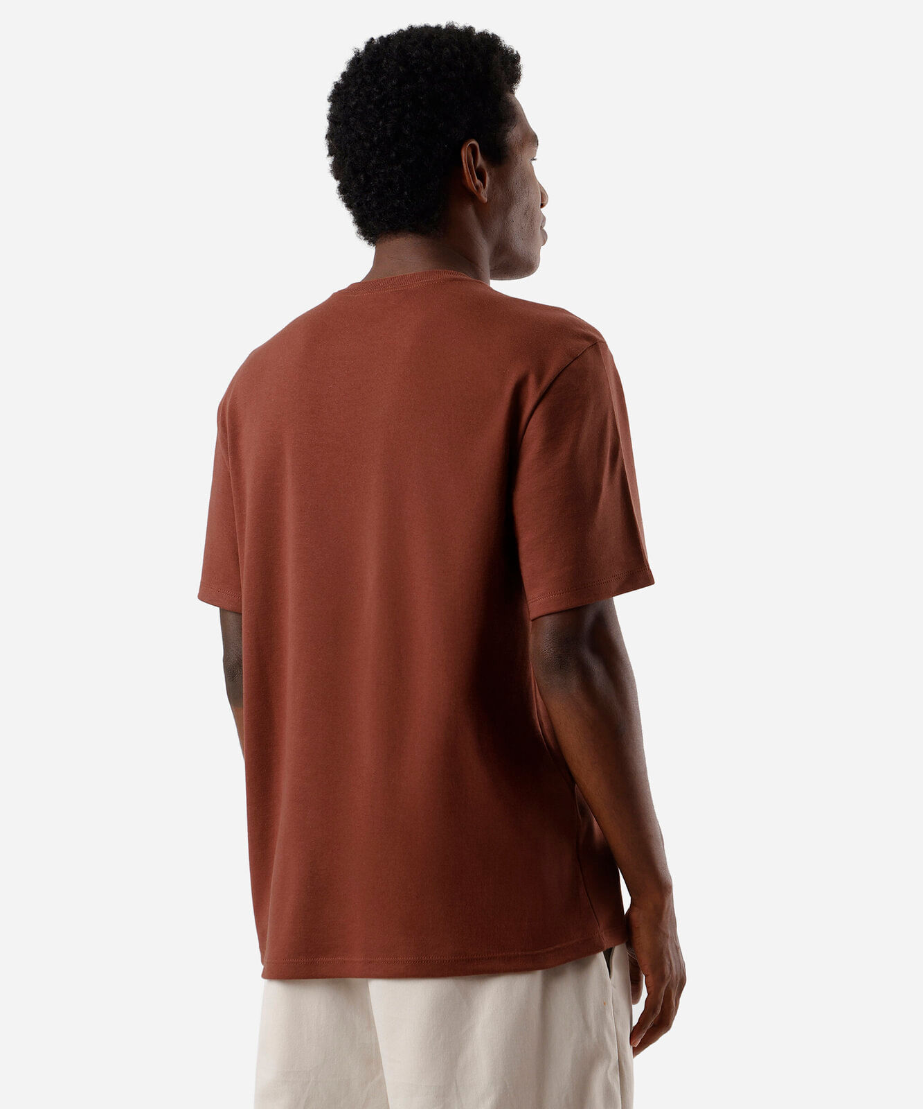 camiseta masculina estampada coastline marrom