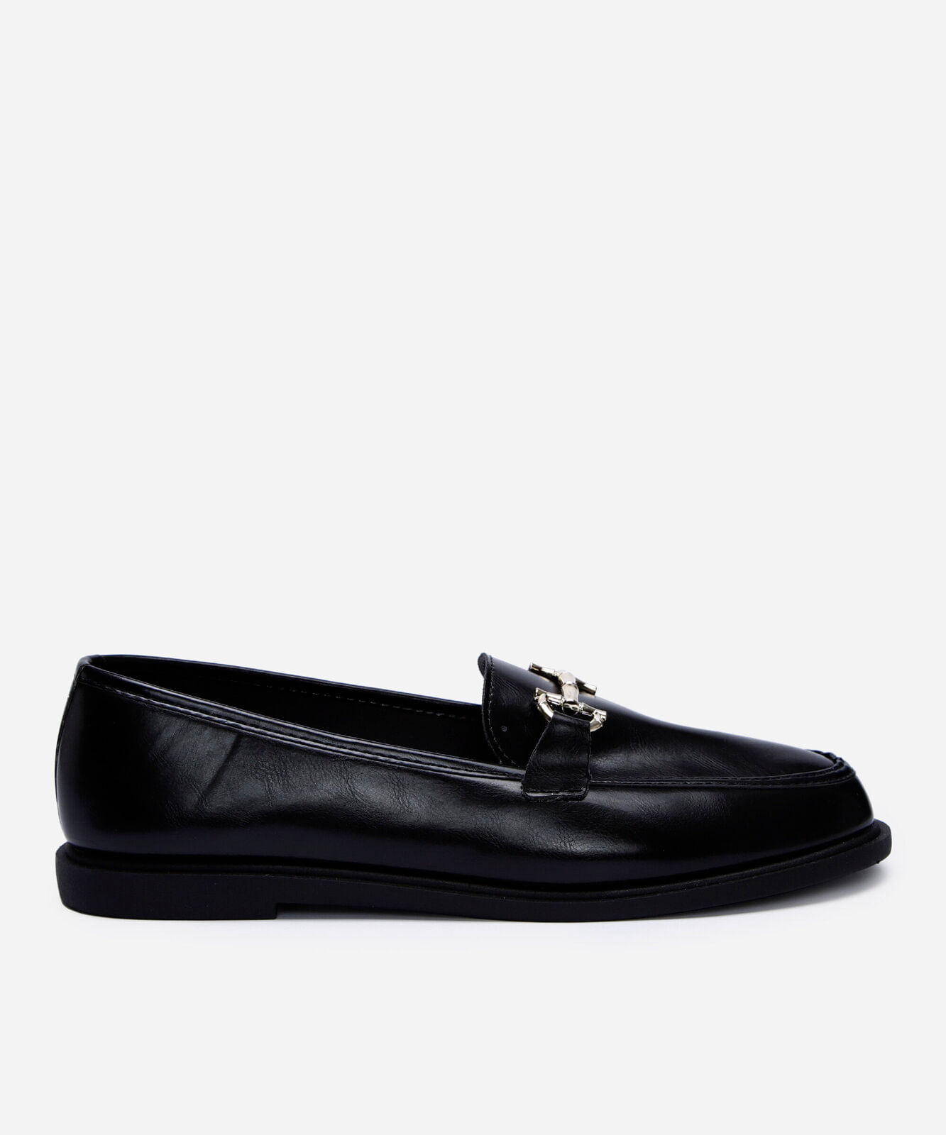 mocassim com detalhe bridão oneself preto