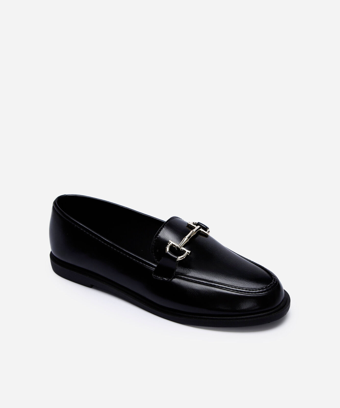 mocassim com detalhe bridão oneself preto