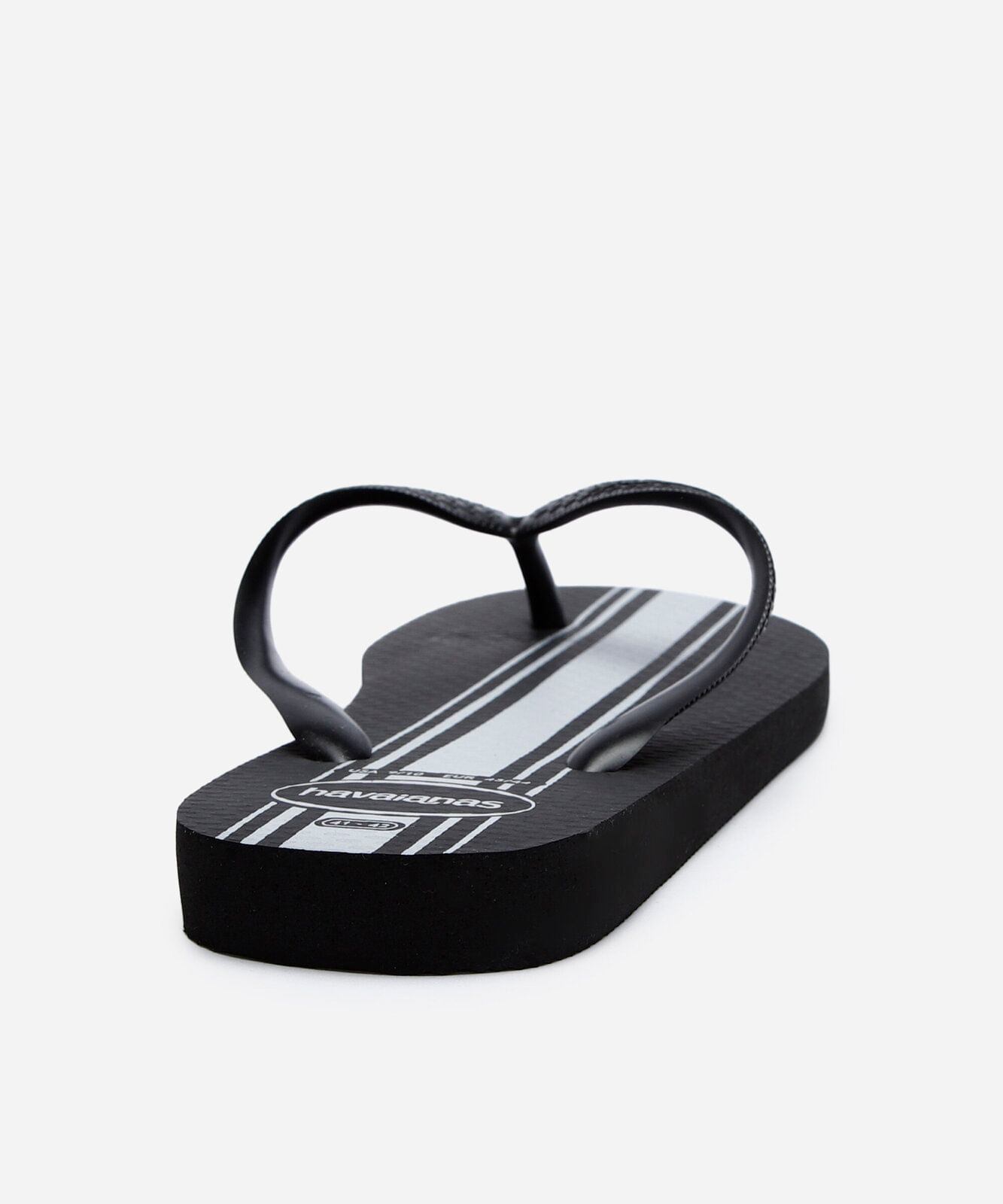 chinelo havaianas listrado preto