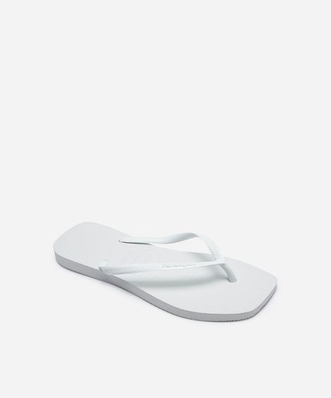 chinelo havaianas slim square branco