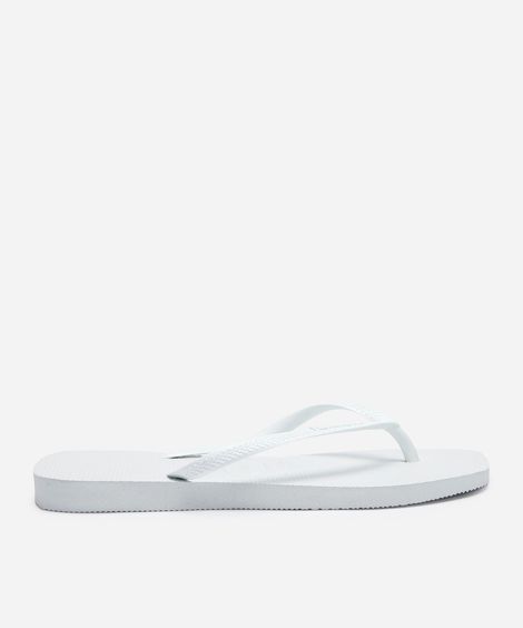 chinelo havaianas slim square branco