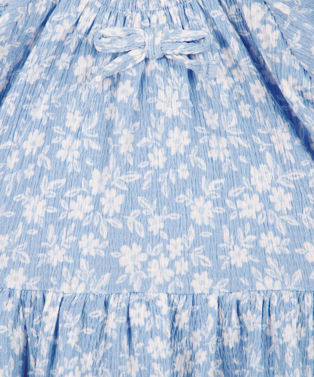 vestido infantil 3 marias liberty azul