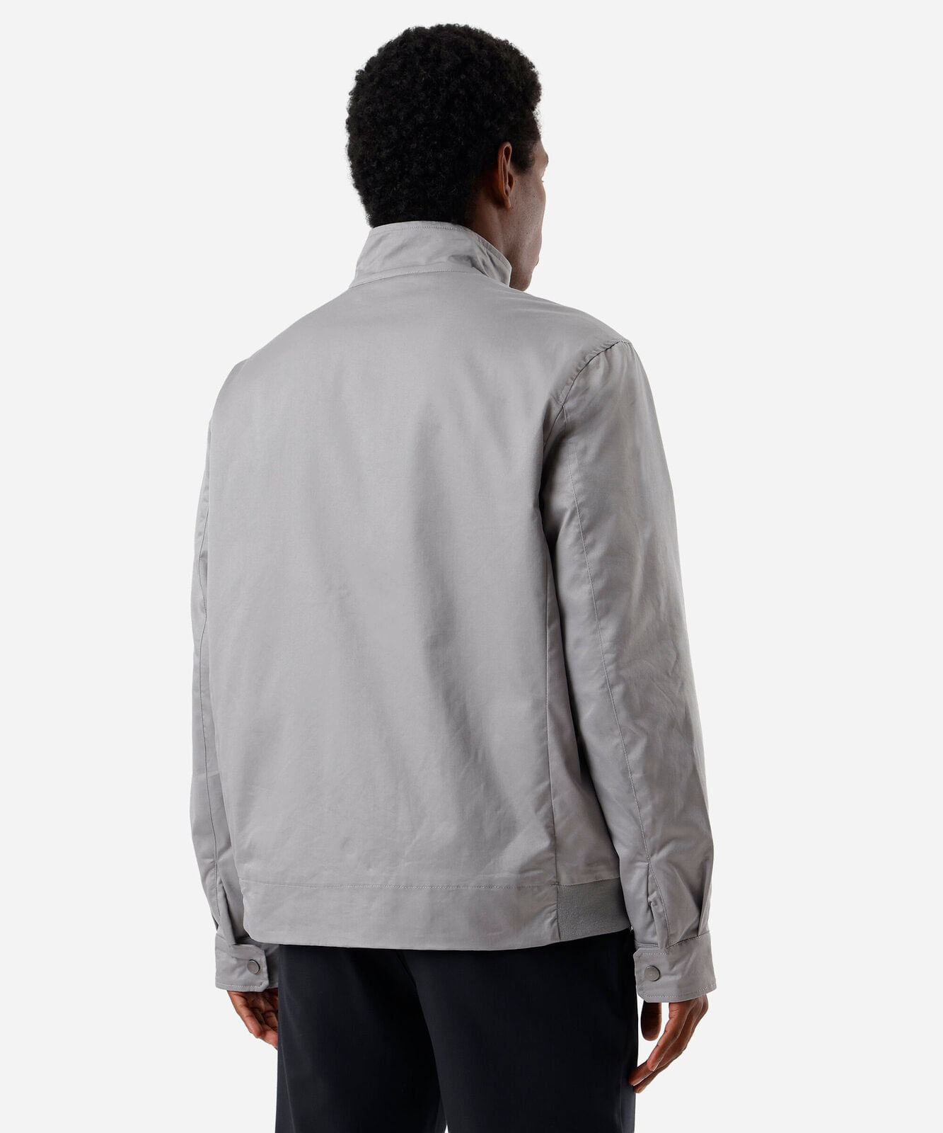 jaqueta masculina de sarja cinza
