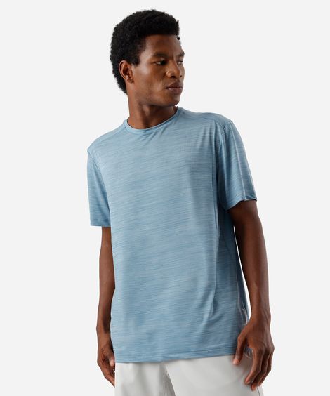 camiseta masculina recortes ace azul