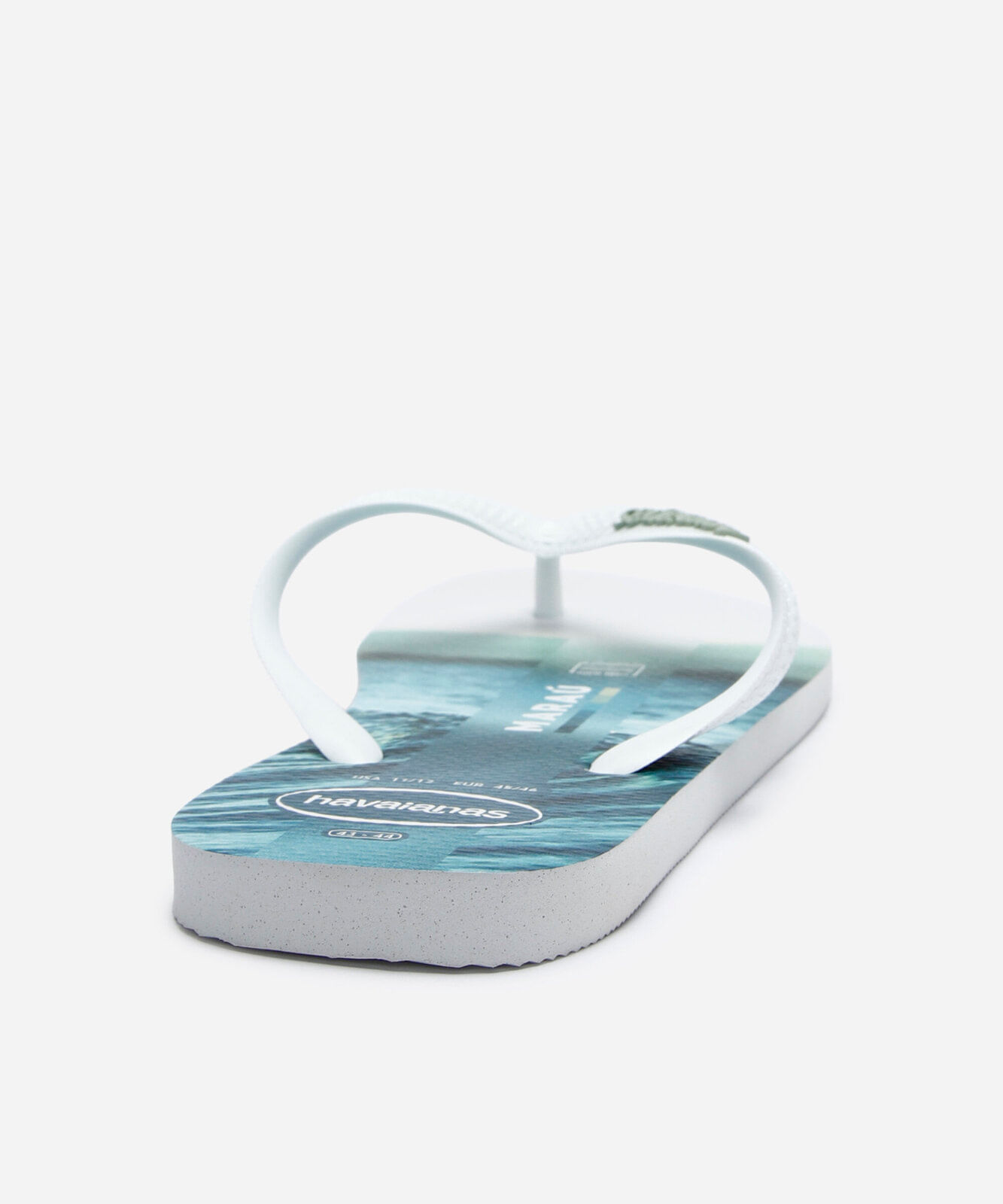 chinelo havaianas top surfer estampado branco