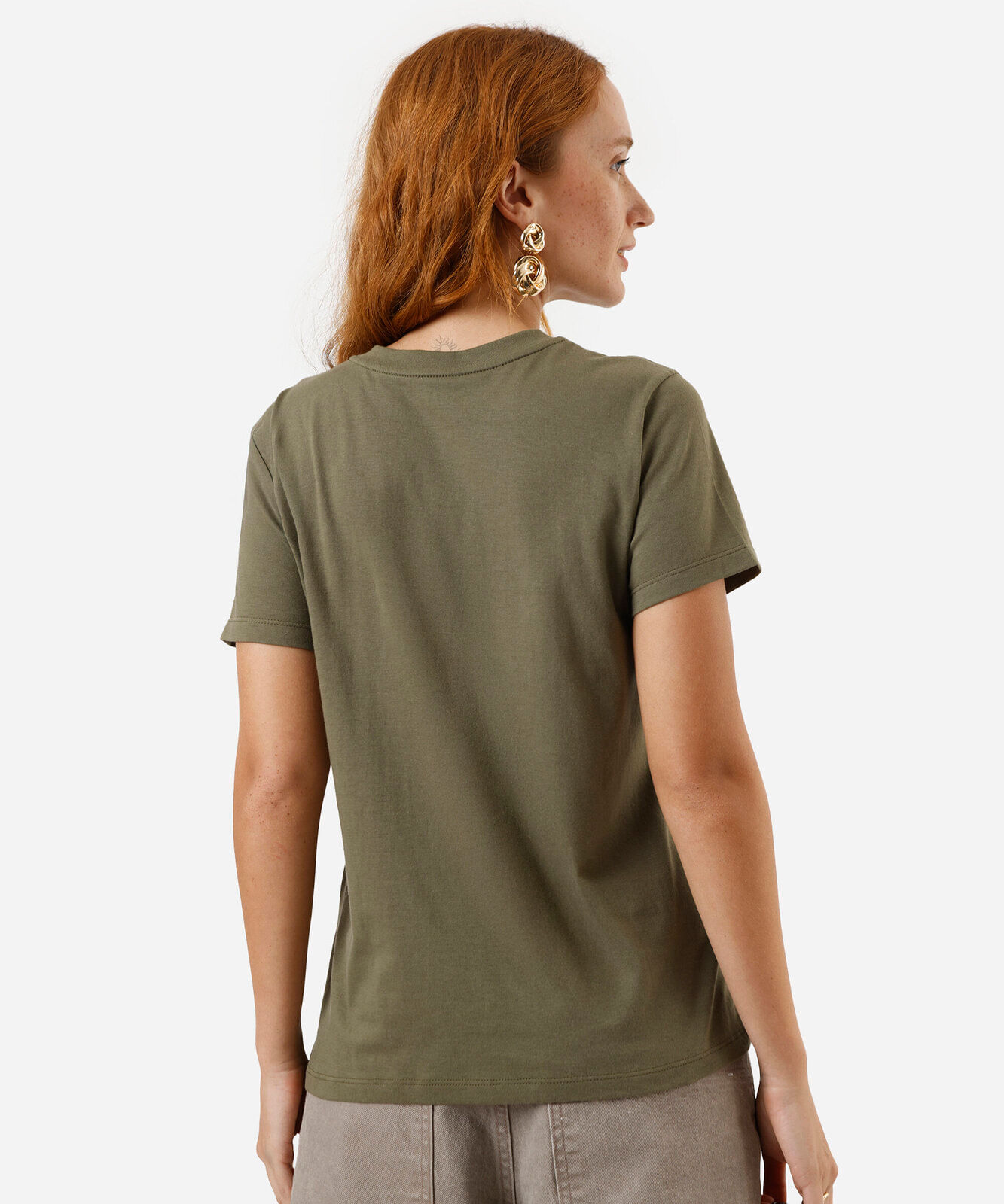 camiseta feminina coentro verde