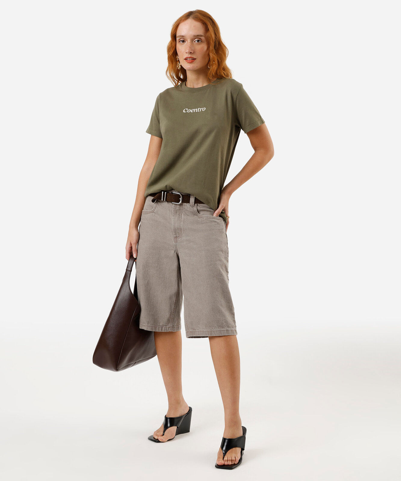 camiseta feminina coentro verde