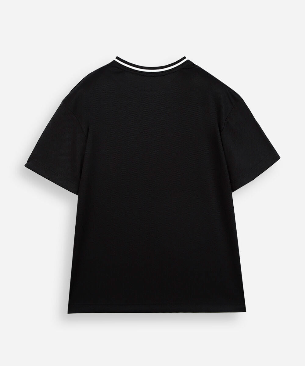 camiseta esportiva infantil sonic preta