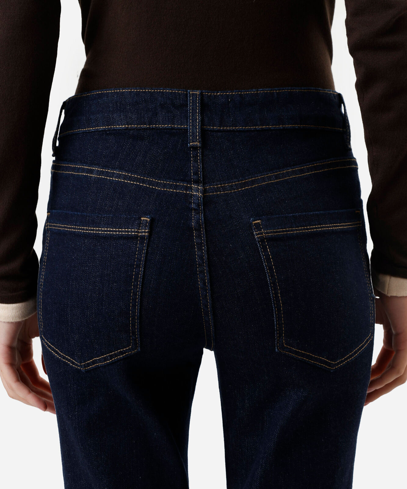 calça flare feminina jeans com fenda azul