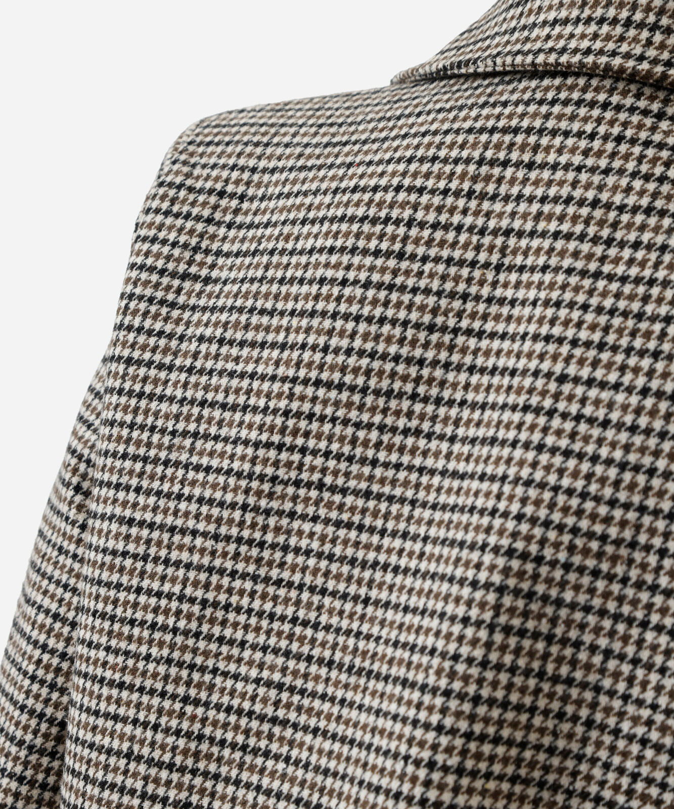 jaqueta feminina pied de poule bege