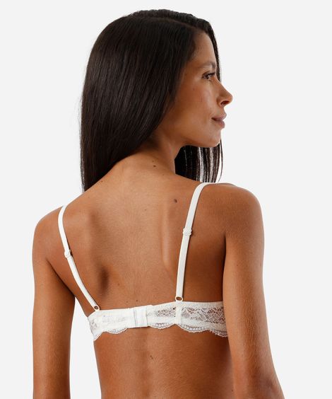 sutiã meia taça feminino com renda off white