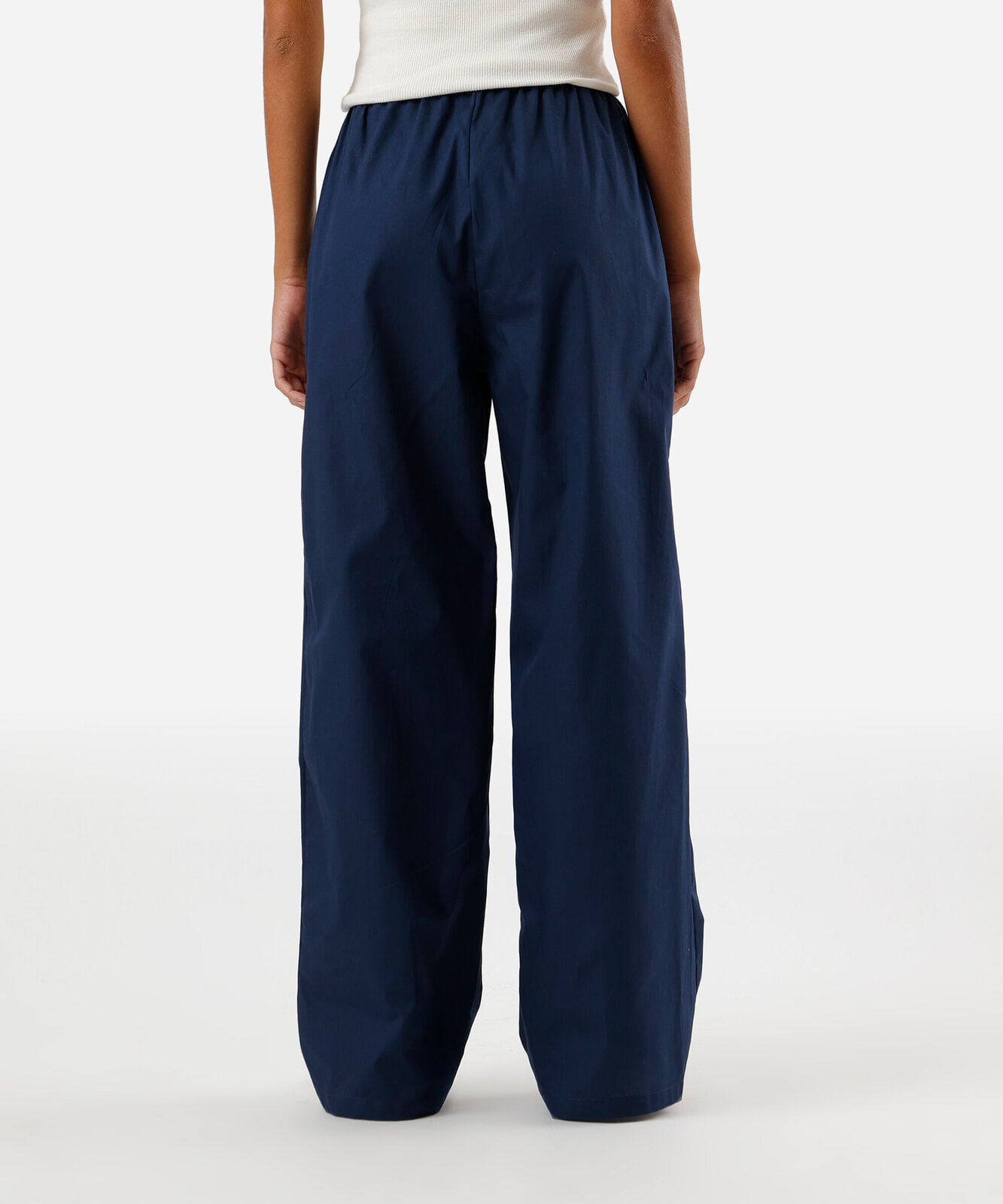 calça feminina de pijama em algodão com botões azul