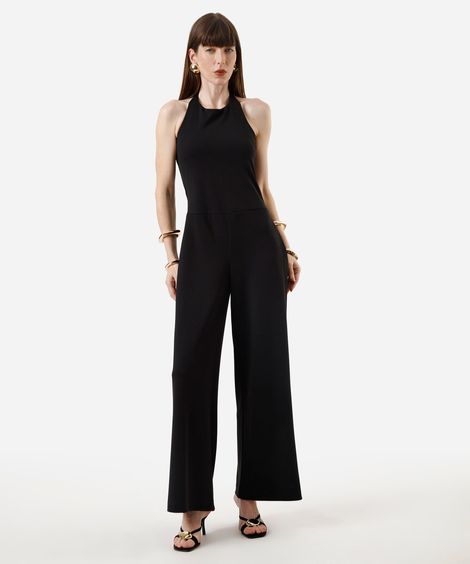 macacão feminino frente única preto