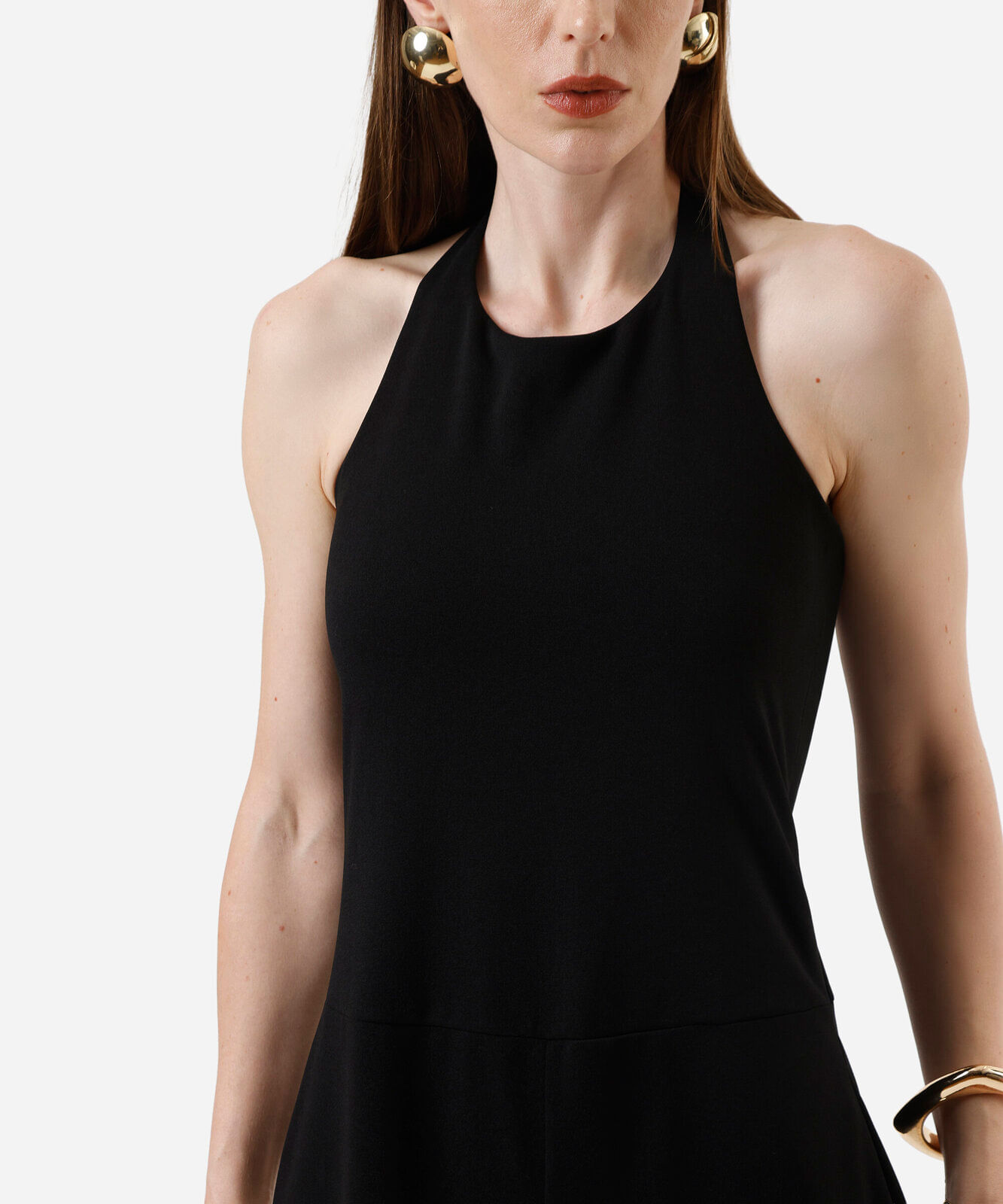 macacão feminino frente única preto