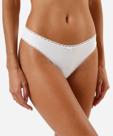 kit de 3 calcinhas fio dental feminina com renda colorido