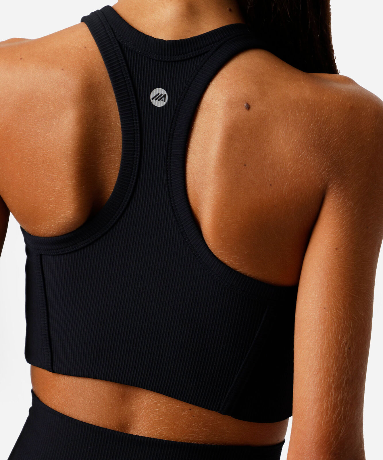top cropped feminino canelado preto