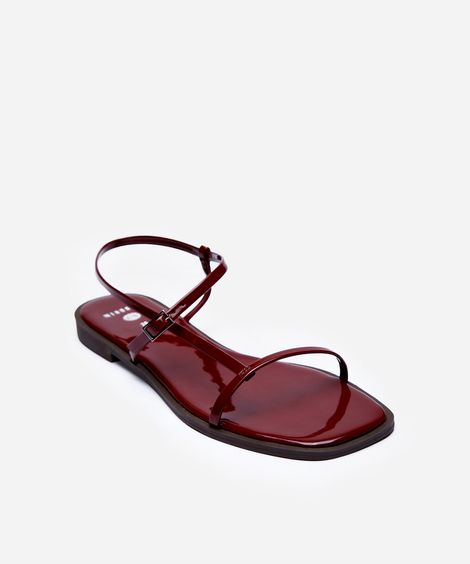 rasteirinha tira fina mindset vinho