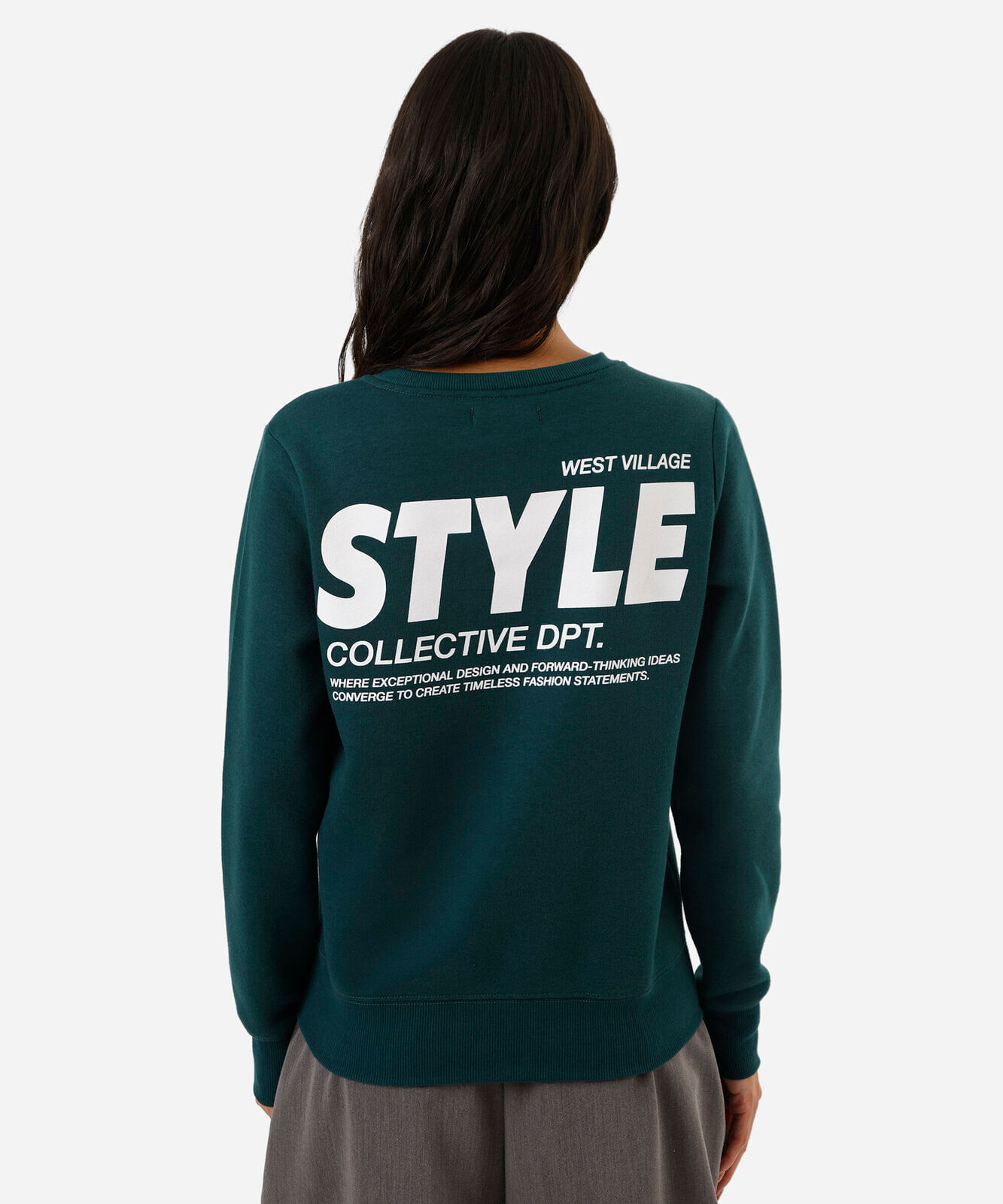 blusa feminina de moletom west verde