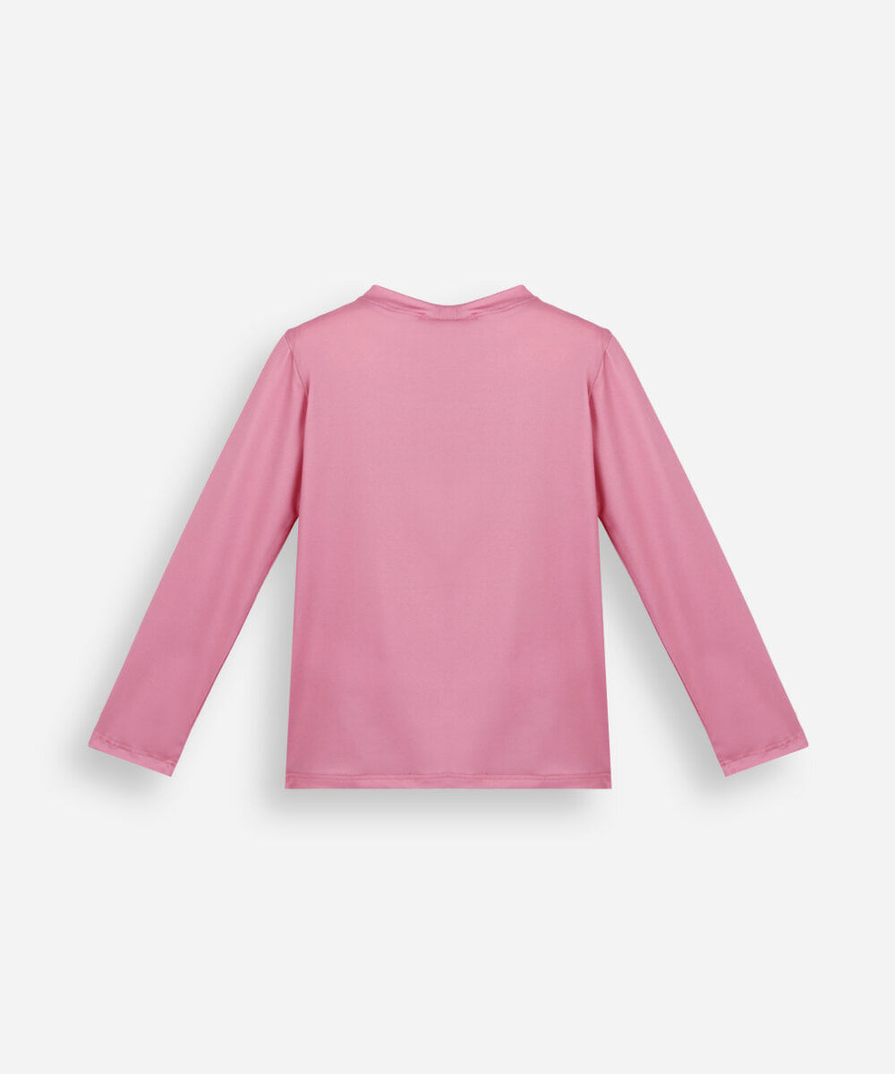camiseta infantil uv hello kitty rosa